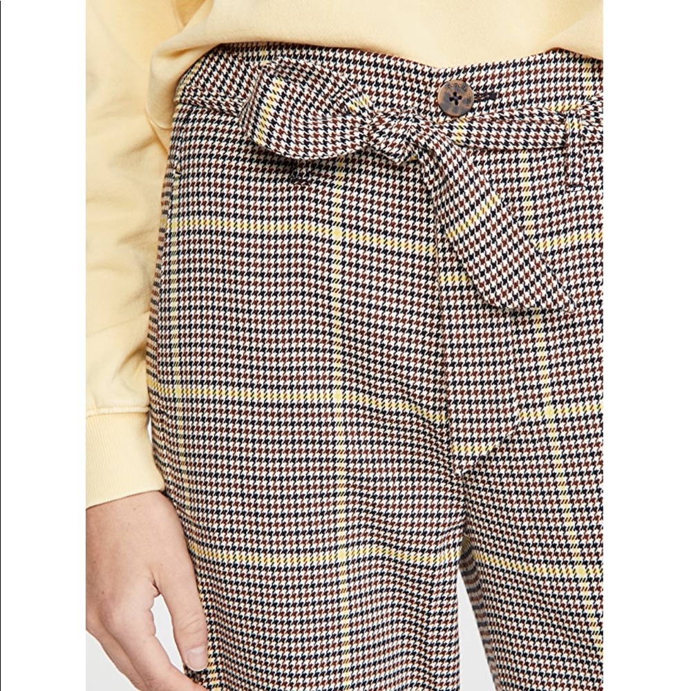 NWT Anthro Scotch & Soda Belted Houndstooth Pants
